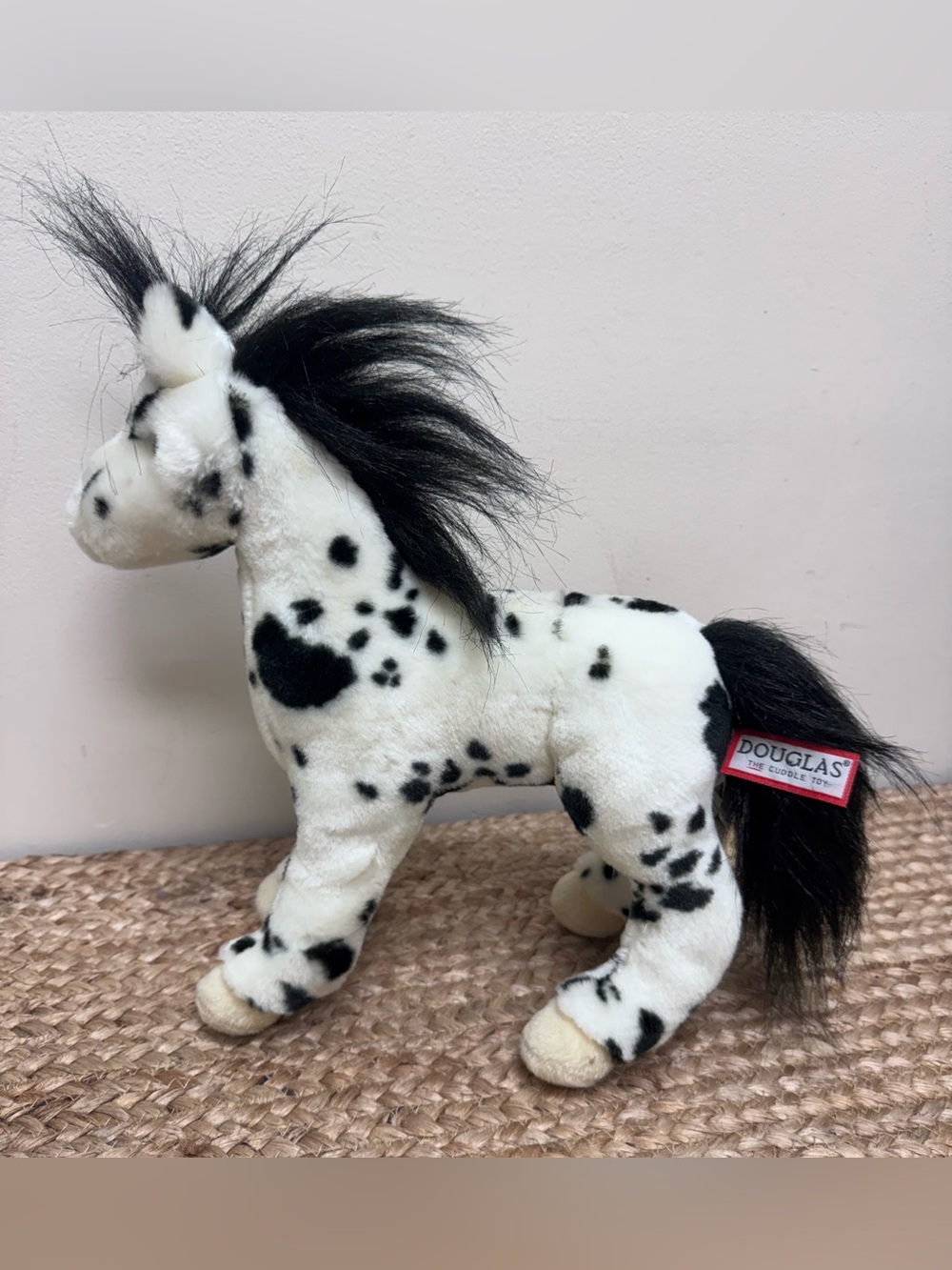 Douglas Appaloosa Horse Pony Plush Black White